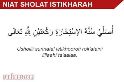 niat sholat istikharah