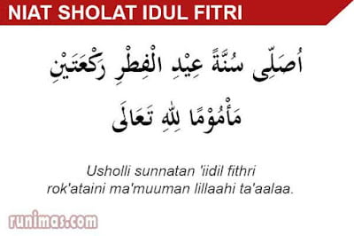 niat sholat idul fitri