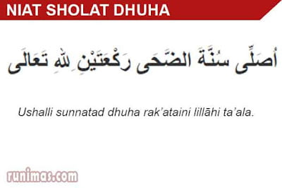 niat sholat dhuha