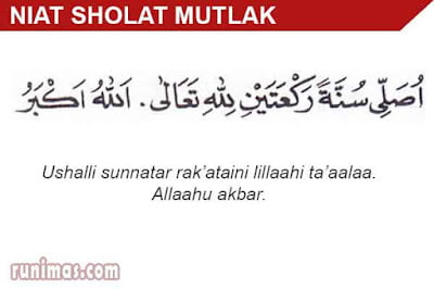 niat sholat mutlak